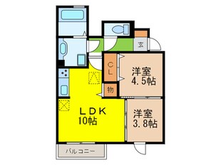 神戸中島通　萬利Residenceの物件間取画像